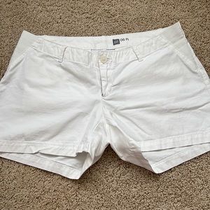 White Gap Maternity Shorts